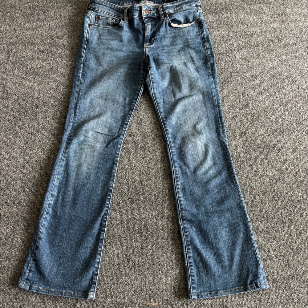 Lucky Brand Sweet Boot Ankle Jeans Size 6 28 Blue Denim Stretch Mid Rise